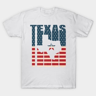 Lone Star Texas American Flag Patriot T-Shirt